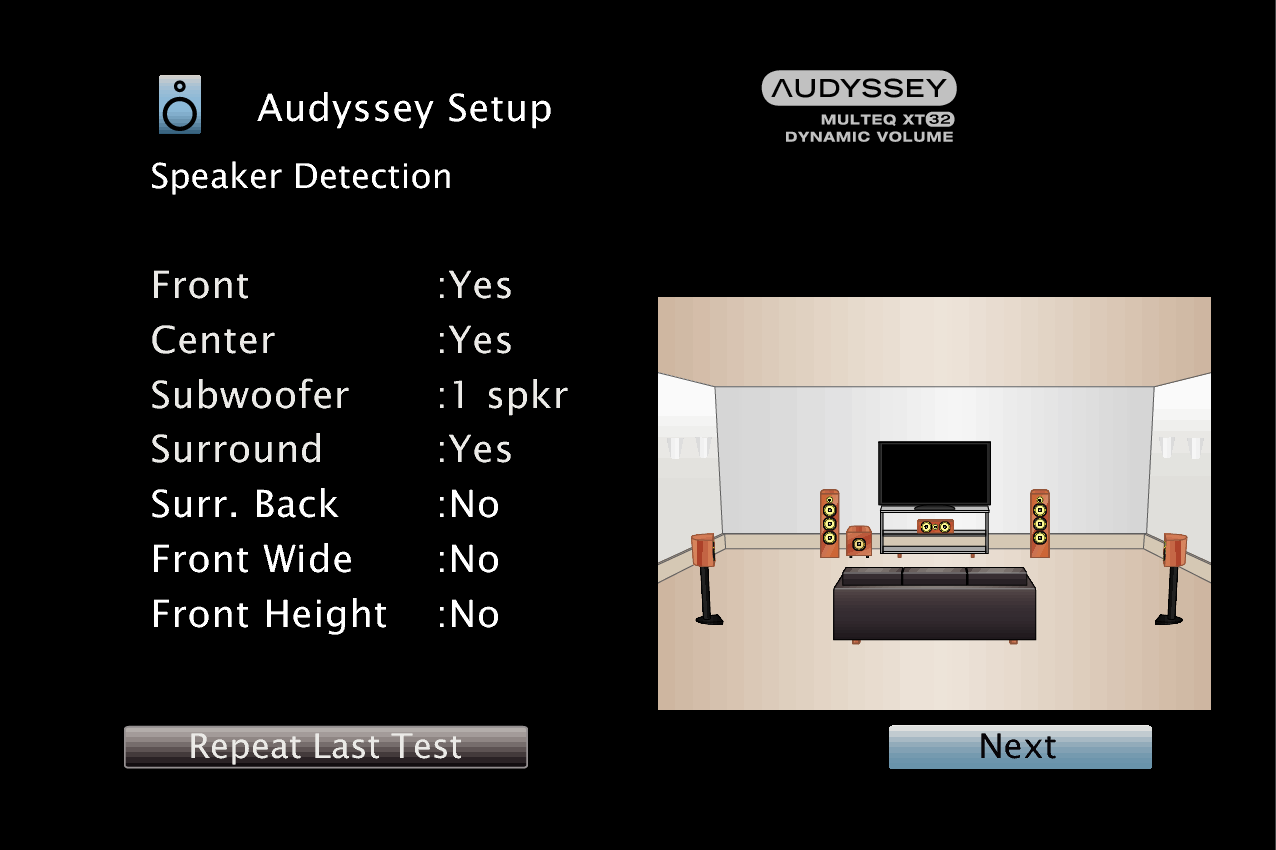 GUI AudysseySetup7 XT32 X4100E2